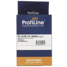 Картридж струйный ProfiLine PL-C4911A №82 для принтеров HP Deskjet 500/500ps/510/800/800ps DesignJet copier cc800ps Cyan водные