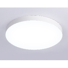 Потолочный светодиодный светильник Ambrella light FV5536 WH белый LED 90W 4200K D600*58 (Без ПДУ)