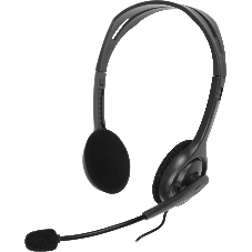 Гарнитура Logitech H110 серебристый, проводная, 3.5 мм