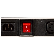 Вертикальный блок розеток ЦМО Rem-16 с выкл., 14 IEC 60320 C13, 10 C19, вход C20 16A, алюм., 33-38U (R-16-14C13-10C19-V-1420)