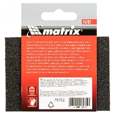 Губка для шлифования Matrix, 100 х 70 х 25 мм, мягкая, P 80