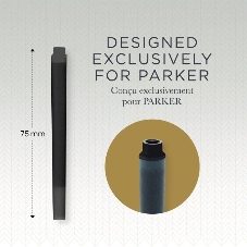 Картридж Parker Quink Z11 (CW1950382) черные чернила, для ручек перьевых (5шт)