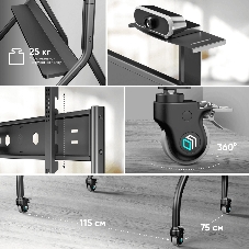 Подставка для телевизора ONKRON TS2080 черный 60