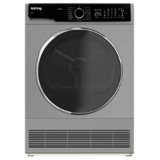 Сушильная машина Korting KD 60L97 S серебристый, 10 кг, сушка - конденсационная, программ - 15, 59.6 x 84.5 x 64 см