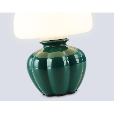 Настольная лампа Ambrella light LH53249 GN/WH зеленый/белый G9 max 28W D165*220