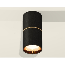 Светильник Ambrella Light XS6302082 SBK/PYG черный песок/золото желтое полированное MR16 GU5.3 (C6302, A2062, N6113)