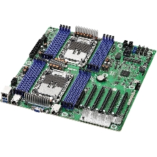 Серверная материнская плата ASRock GNR2D16-2T, 2xE2 (LGA 4710), встроен в процессор, 16xDDR5, 0xSATA, 2xM.2, 5xPCIe 5.0 x16, 1xVGA, 2x10Gb LAN, IPMI, 2xUSB-A 5Gbps, SSI EEB
