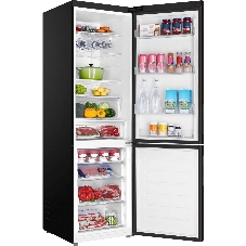 Холодильник Haier C4F740CBXGU1 черный двухкамерный 286/115л морозилка снизу, No Frost