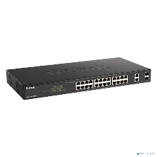 Коммутатор D-Link DGS-1100-26MPV2/A3A, 24×1 Гбит/с + 2×1 Гбит/с SFP, настраиваемый