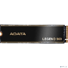Накопитель SSD ADATA LEGEND 960, 2Tb, PCIe 4.0 x4, M.2 2280, NVMe, R/W 7400/6800, с радиатором