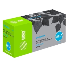 Картридж лазерный Cactus CS-CE401A голубой (6000 стр.) для HP CLJ Color M551 series