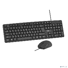 Комплект клавиатура+мышь CBR KB-SET 709 проводной, USB, 1000 DPI, чёрный