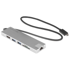 USB-концентратор WAVLINK USB Type-C, USB Type-C/USB 3.0/USB 2.0/HDMI/Gigabit LAN/SD/Micro SD, USB
