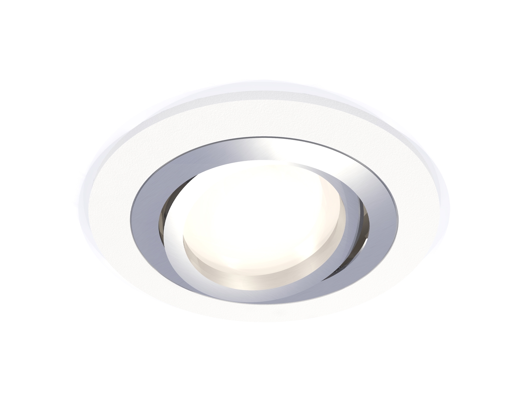 Комплект встраиваемого поворотного светильника Ambrella light XC7621082 SWH/PSL белый песок/серебро полированное MR16 GU5.3 (C7621, N7003)