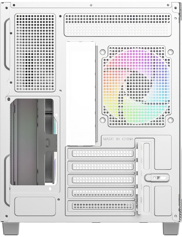 Корпус Case ID-Cooling VIEW 500 ARGB White mATX/win TG/3 fans/Gen2 Type C/CPU 162mm/GPU 407mm/no PSU