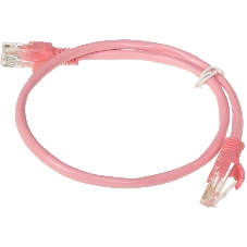 Патч-корд UTP Cablexpert cat.5e, 0.5м, литой, многожильный, розовый