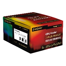 Кулер для процессора ExeGate Dark Magic EE126R-PWM.RGb черный, 120 мм, алюминий, 2000 об/мин, 24 дБ, 4 pin, 100 Вт, 67 мм