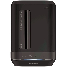Шредер Fellowes PowerShred LX220 черный (секр.P-4)/перекрестный/20лист./30лтр./скрепки/скобы/пл.карты