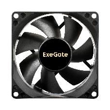 Вентилятор для корпуса ExeGate EX08025S4P-PWM черный, 80 мм, 2300 об/мин, 23 дБ, 4 pin