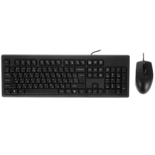 Комплект клавиатура+мышь A4Tech KRS-8372 проводной, USB, 1200 DPI, чёрный