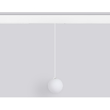 Управляемый светодиодный светильник для шинопровода Magnetic Ambrella light GL1441 WH/FR белый/белый матовый IP20 10W 3000K-6400K 220V 120° D120 H1500 (Без ПДУ)