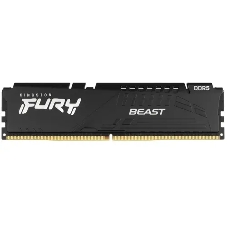 Оперативная память Kingston Fury Beast, DDR5, 32GB (1x32 GB), 6000 MHz, CL36, DIMM, радиатор, черный