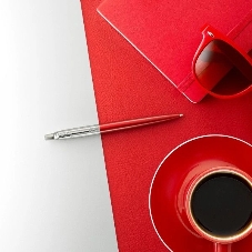 Ручка шариковая Parker Jotter Core K63 (CW1953187) Kensington Red CT M, синие чернила, подарочная коробка