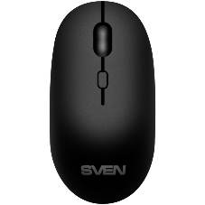 Мышь беспроводная SVEN RX-222W черный, 1800 dpi, радиоканал, Bluetooth, USB, кнопки - 4