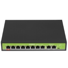 Коммутатор Digma DSP208F-2F-T120 V1, 10×100 Мбит/с, неуправляемый