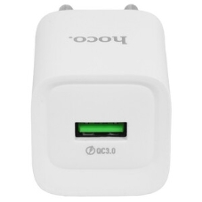 Сетевое зарядное устройство HOCO (6942007630214) C145A 1USB 3.0A QC3.0 18W White