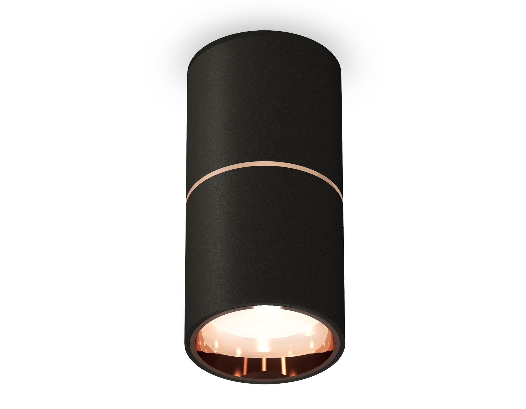 Светильник Ambrella Light XS6302083 SBK/PPG черный песок/золото розовое полированное MR16 GU5.3 (C6302, A2063, N6114)