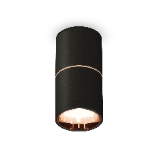 Светильник Ambrella Light XS6302083 SBK/PPG черный песок/золото розовое полированное MR16 GU5.3 (C6302, A2063, N6114)