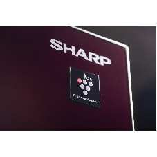 Холодильник Sharp SJ-GX98PRD темно-бордовый стекло трехкамерный Side by Side 394/211л морозилка снизу, No Frost, Side by Side