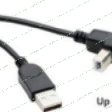 Кабель USB 2.0 на USB-B угол вверх 0,3 м