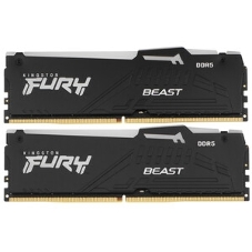 Оперативная память Kingston Fury Beast Black, DDR5, 64GB (2x32GB), 5200 MHz, CL40, с радиатором, чёрный