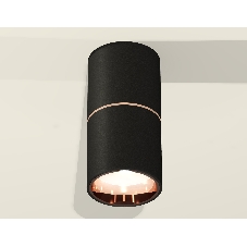 Светильник Ambrella Light XS6302083 SBK/PPG черный песок/золото розовое полированное MR16 GU5.3 (C6302, A2063, N6114)