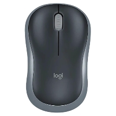 Мышь беспроводная Logitech M185 серый/черный, 1000 dpi, радиоканал, USB, кнопки - 3