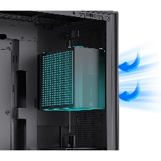 Компьютерный корпус без блока питания JONSBO D41 STD Black ATX без БП, боковая панель из закаленного стекла, mini-ITX, micro-ATX, ATX, черный