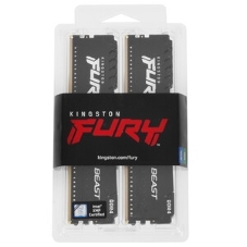 Оперативная память Kingston Fury Beast, DDR4, 128GB (4x32 GB), 3200 MHz, CL16, DIMM, с радиатором, черный