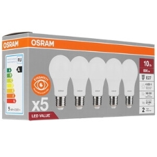 Лампа светодиодная LED Value LVCLP75 10SW/840 шар матовая E27 230В 10х1 RU OSRAM 4058075579927