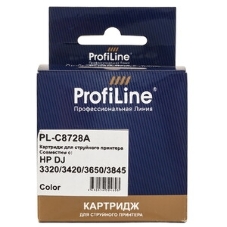 Картридж струйный ProfiLine PL-C8728A для принтеров HP DJ 3320/3420/3845 Color водн