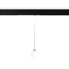 Управляемый светодиодный светильник для шинопровода Magnetic Ambrella light GL1442 BK/FR черный/белый матовый IP20 10W 3000K-6400K 220V 120° D120 H1500 (Без ПДУ)