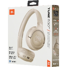 Беспроводные наушники JBL Tune 530BT бежевый, накладные, Bluetooth, складная конструкция