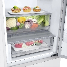 Холодильник LG GC-B459AQQW белый двухкамерный 234/110л морозилка снизу, No Frost