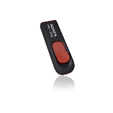 Флешка USB ADATA С008 (AC008-32G-RKD), 32Gb, USB 2.0, R/W 15/5, черный/красный