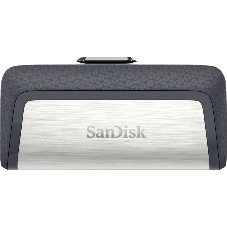 Флешка USB SanDisk DDC2 Ultra Dual (SDDDC2-032G-G46), 128Gb, USB 3.0/USB 3.1 Type C, R/W 150/30, серый/черный