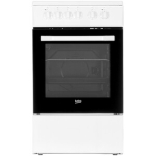 Плита электрическая Beko FFSS57000W белый, конфорок 4 электрических, духовка 60 л, 50 см x 85 см x 60 см