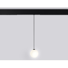 Управляемый светодиодный светильник для шинопровода Magnetic Ambrella light GL1442 BK/FR черный/белый матовый IP20 10W 3000K-6400K 220V 120° D120 H1500 (Без ПДУ)