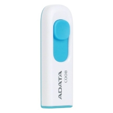 Флешка USB ADATA C008 (AC008-32G-RWE), 32Gb, USB 2.0, R/W 15/5, белый/синий
