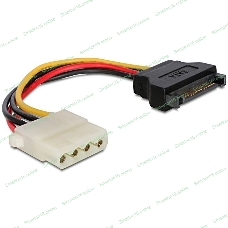 Кабель питания SATA Cablexpert CC-SATA-PS-M, 15 см, sata 15pin/molex 4pin, пакет